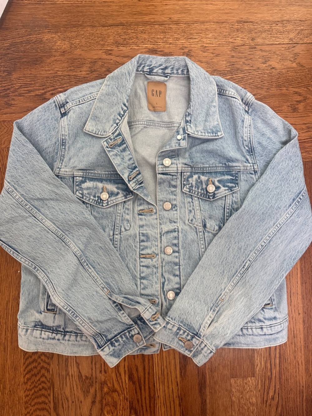 GAP Light Blue Denim Jacket - Washed Indigo Look